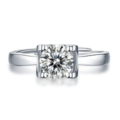 3ct Moissanite Framed Ring in 925 Sterling Silver