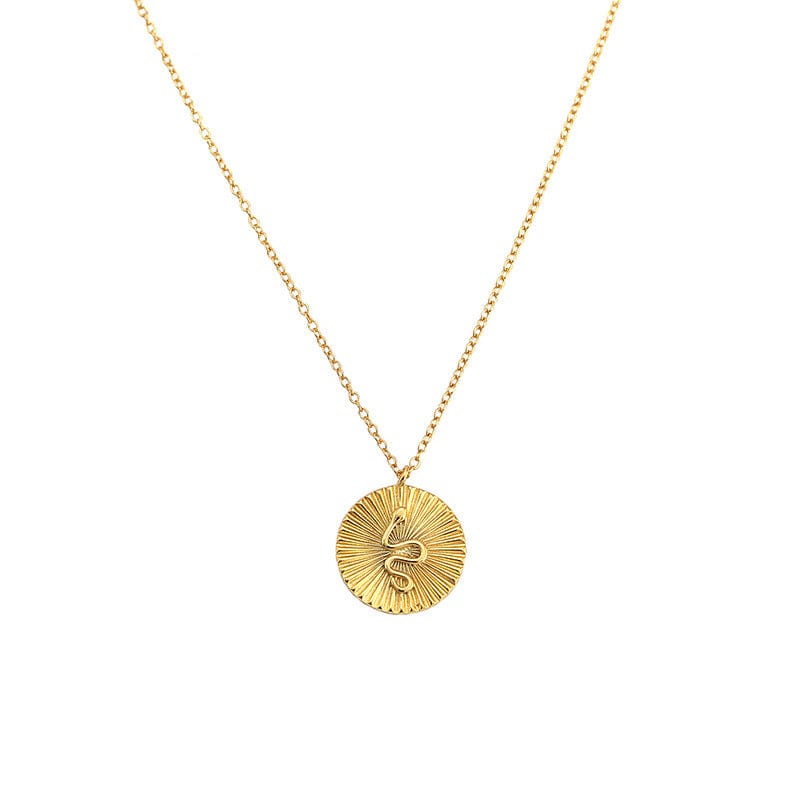 Serpent Coin Necklace