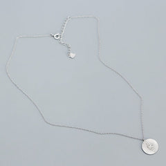 Rhodium Serpent Coin Necklace in 925 Sterling Silver Jewelry