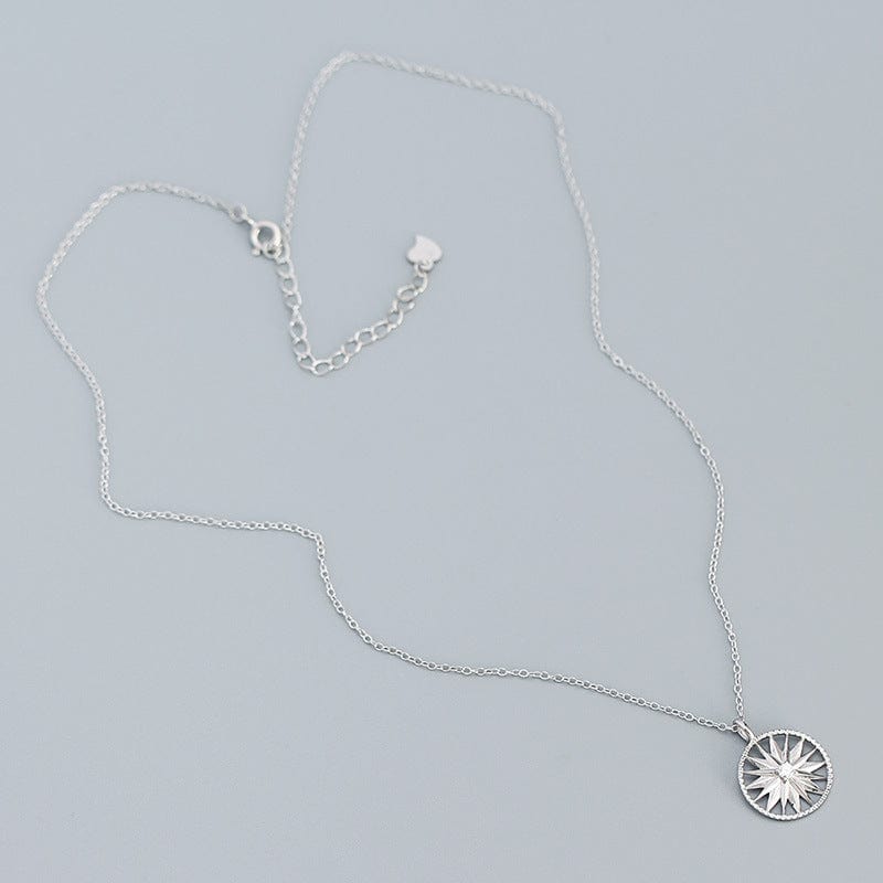 Zircon Shinning Star Necklace in 925 Sterling Silver & 18k Gold Plating